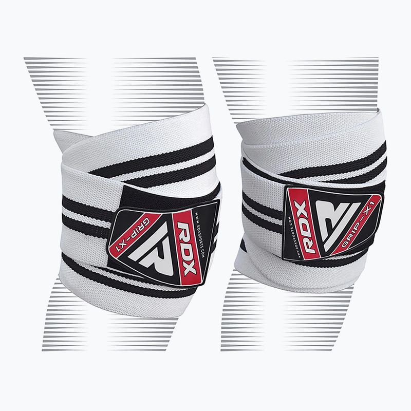 Omotávky na kolená RDX Compression Elasticated Knee Wrap white 6