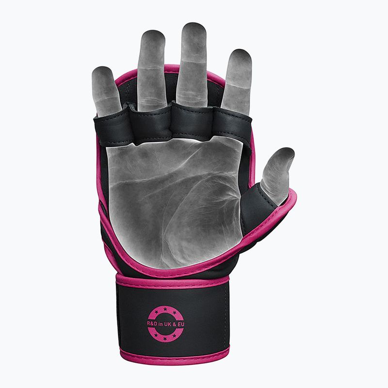 Grapplingové rukavice RDX F6 Shooter Grappling pink 3