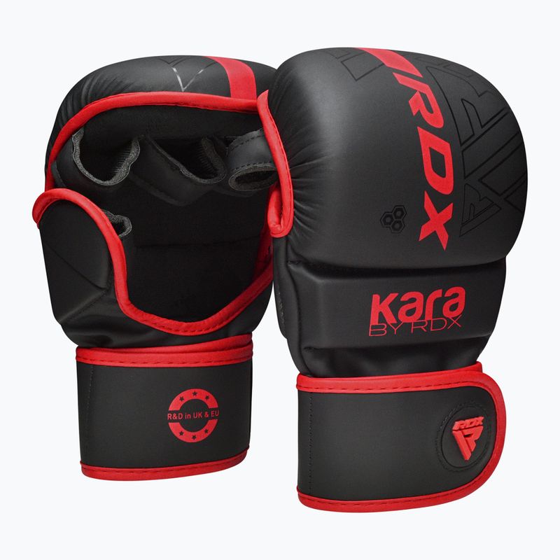 Grapplingové rukavice RDX F6 Shooter Grappling red 2