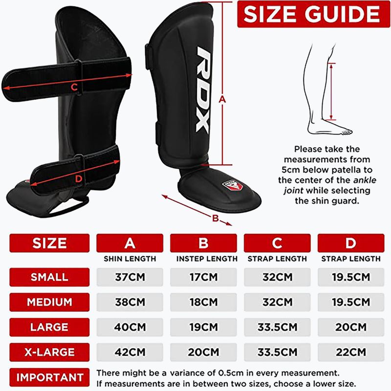 Chrániče holení a priehlavkov RDX T1 Shin Instep Guards blue/white 8