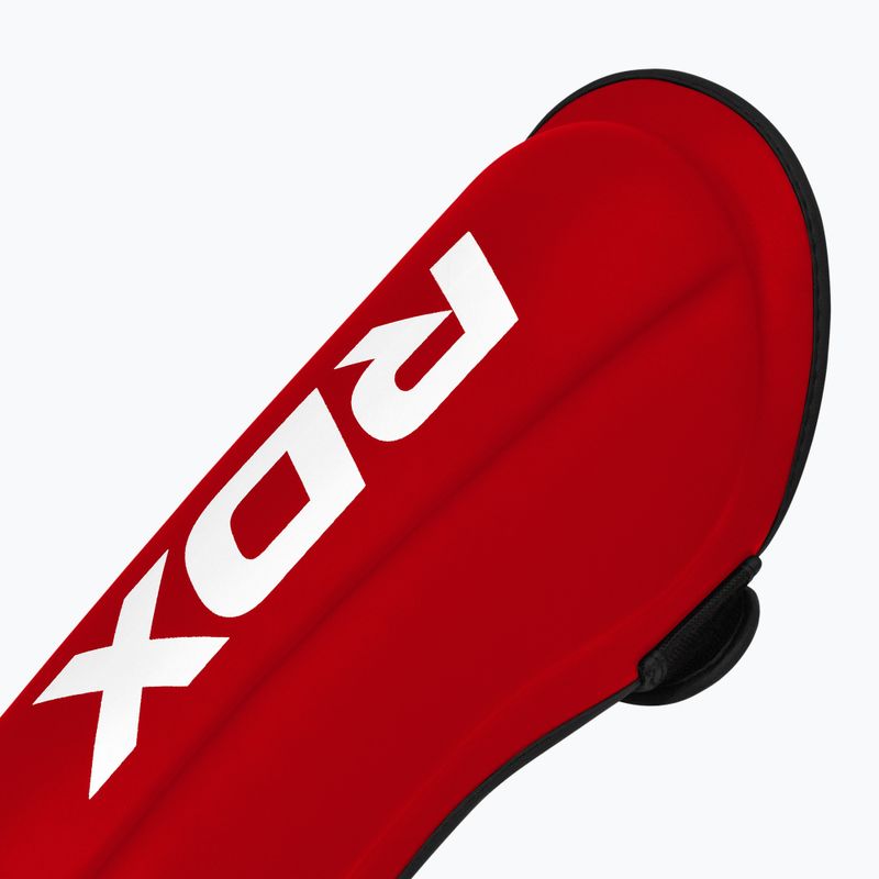 Chrániče holení a priehlavkov RDX T1 Shin Instep Guards red/white 5