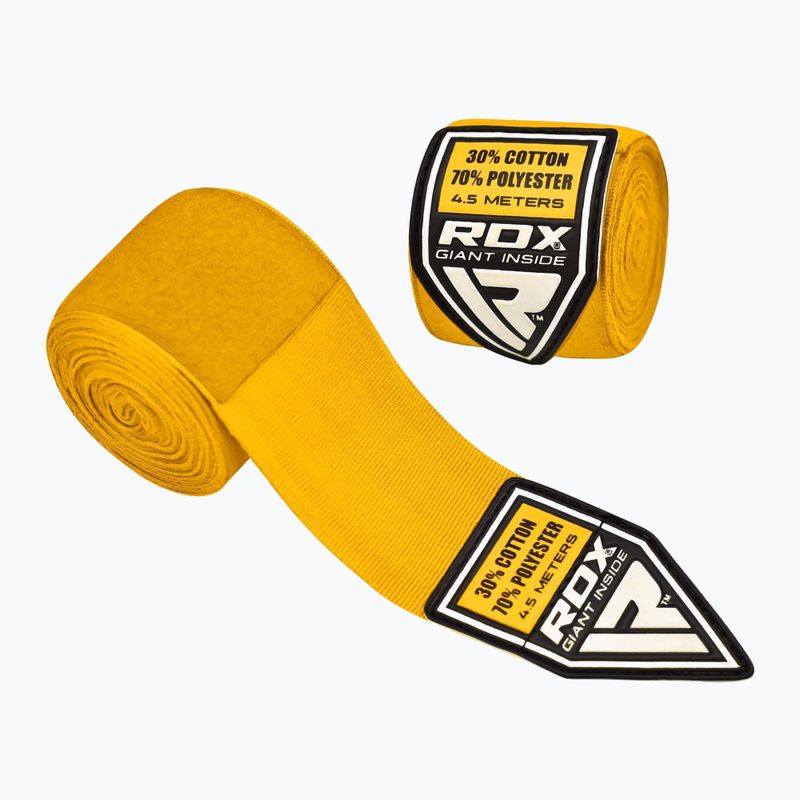 Boxerské bandáže RDX Hand Wraps Plus žltá