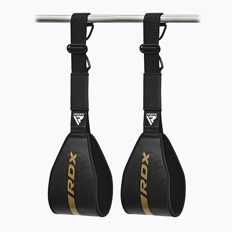 Popruhy na tréning brušných svalov  RDX F6 Kara Gym Workout ABS Straps golden