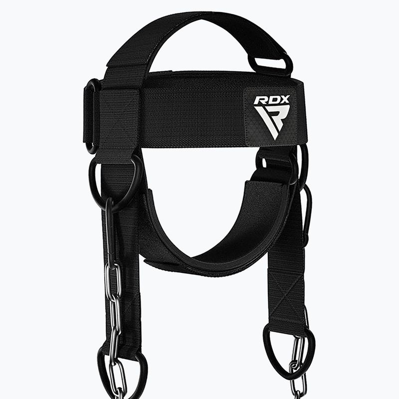 Postroj na krk na vzpieranie RDX H2 Neck Harness For Weight Lifting black