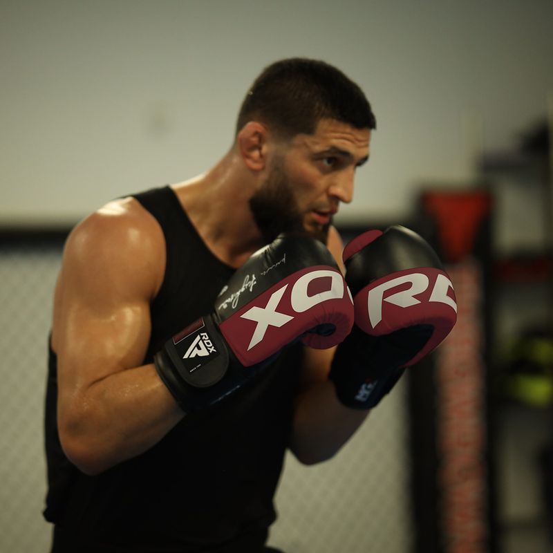 RDX REX F4 čierne/červené boxerské rukavice BGR-F4MU-1OZ 8