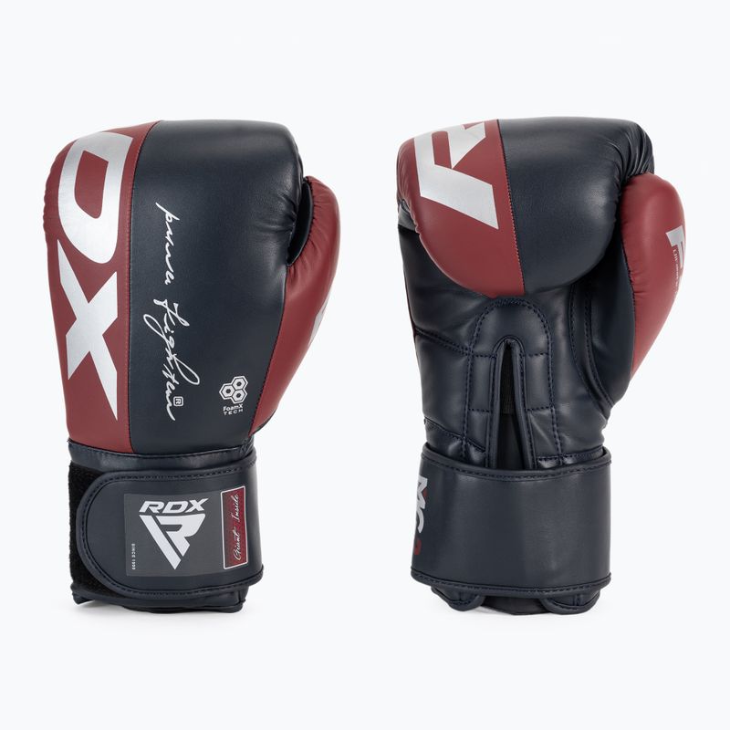 RDX REX F4 čierne/červené boxerské rukavice BGR-F4MU-1OZ