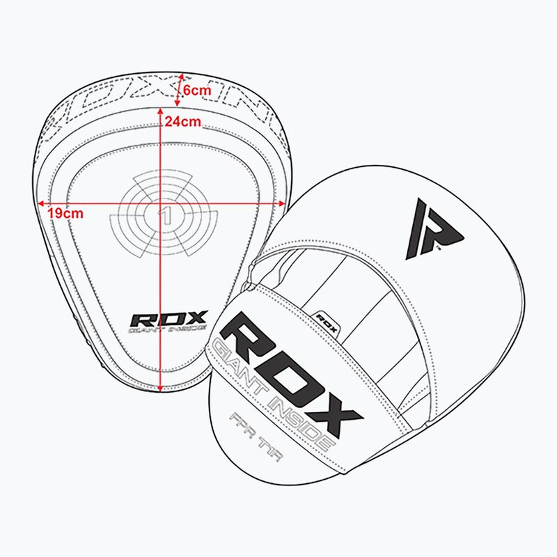 RDX Focus Pad T1 tréningové disky čierne FPR-T1PB 5