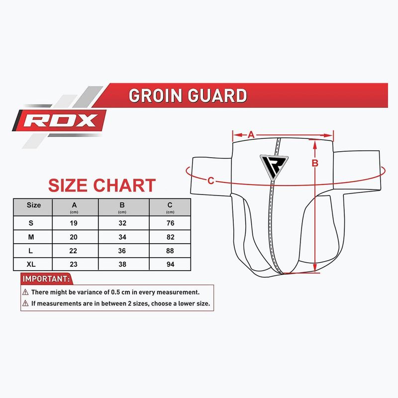 Pánsky chránič slabín RDX R1 Martial Arts white/black 5