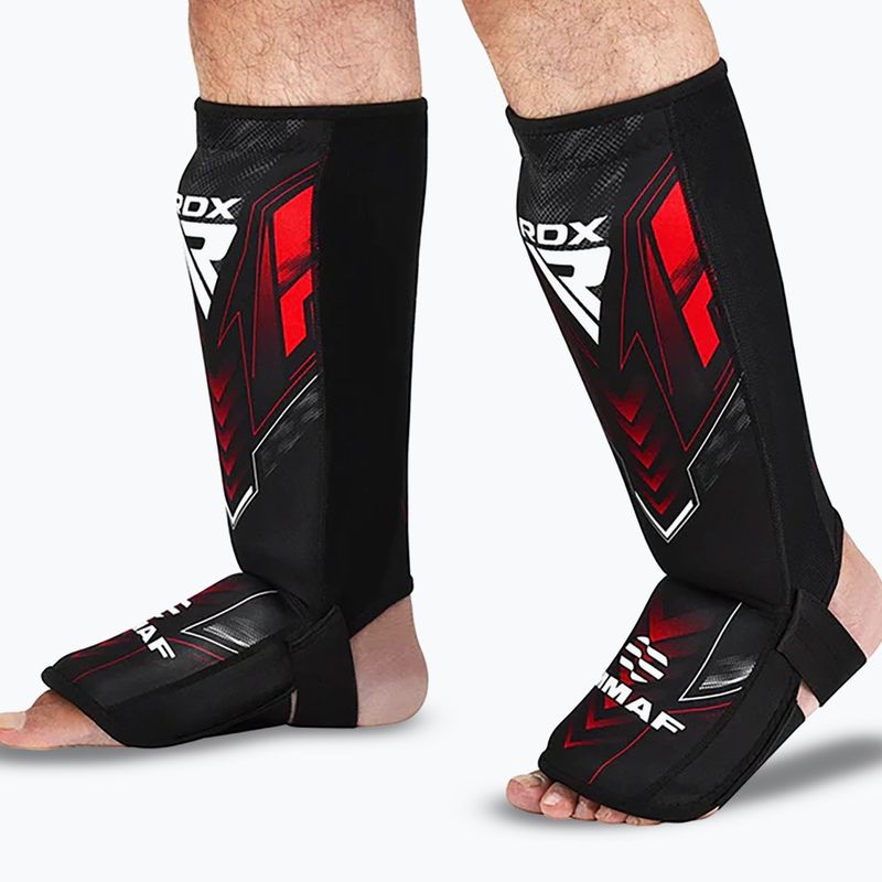 Chrániče holení a chodidiel RDX IMMAF Approved Neoprene Shin Instep red 7