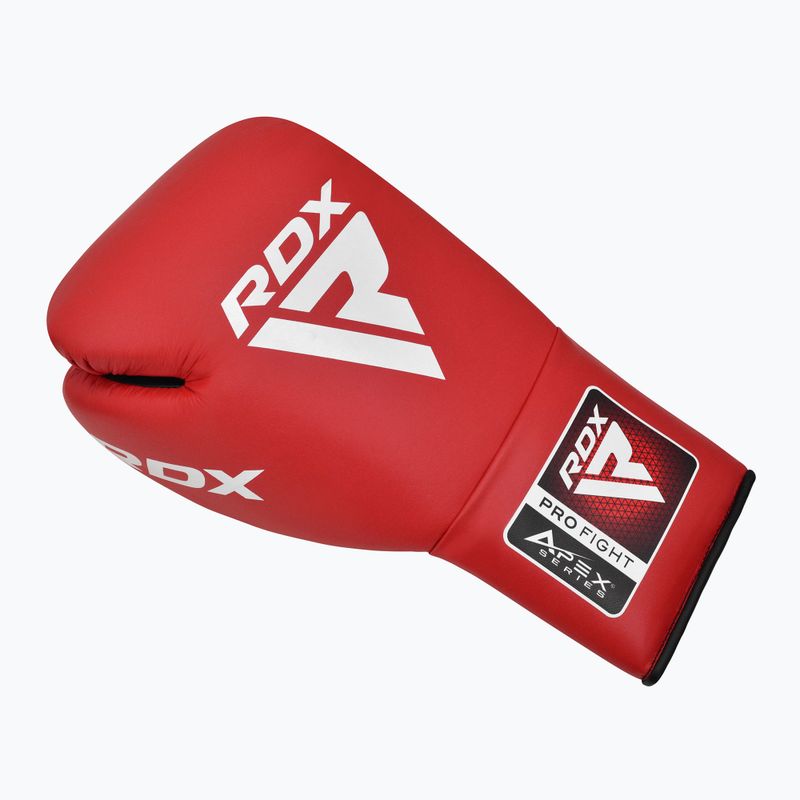 Boxerské rukavice RDX Apex Competition Fight Lace Up Boxing red 2