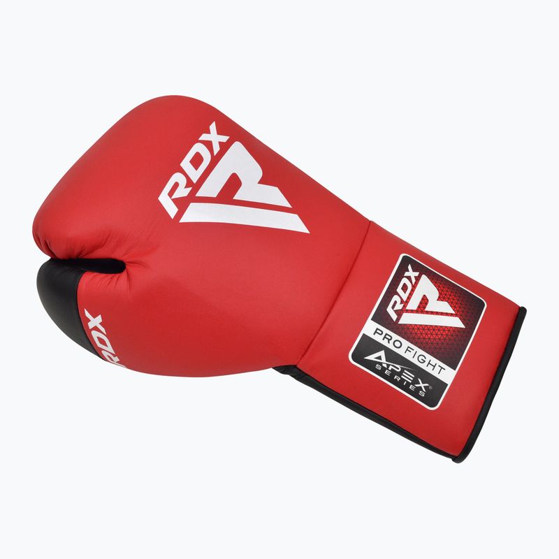 Boxerské rukavice RDX Pro Fight Apex Competition Lace Up Boxing red 2