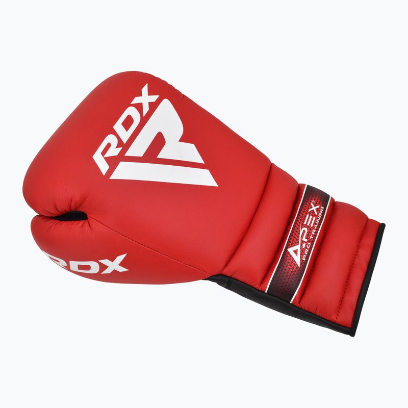 Boxerské rukavice RDX Apex Lace Up Training Sparring Boxing red 2