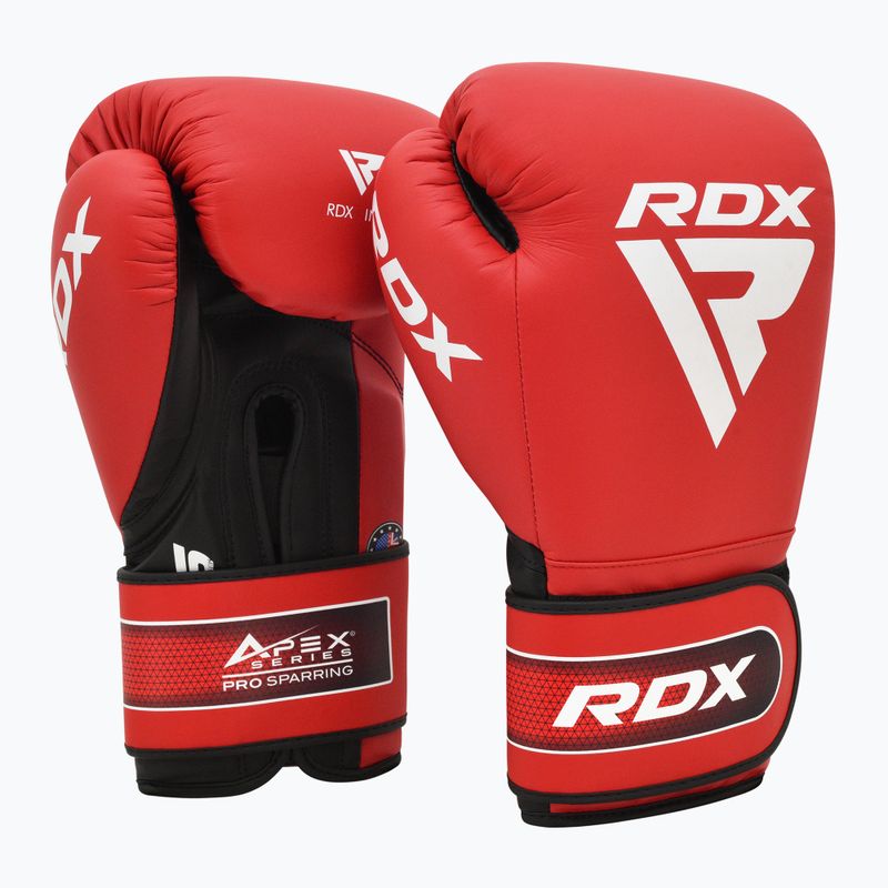 Boxerské rukavice RDX Apex Sparring Training Boxing Hook & Loop red 2