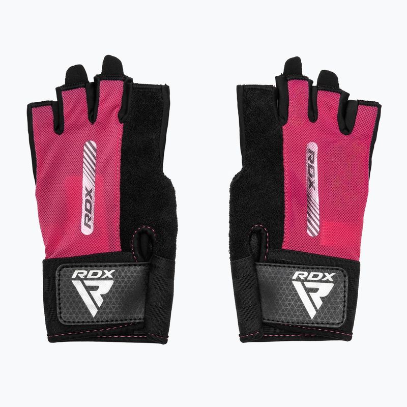 Trekkingové rukavice RDX Gym Workout W1 pink 2
