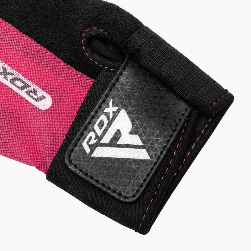 Trekkingové rukavice RDX Gym Workout W1 pink 4
