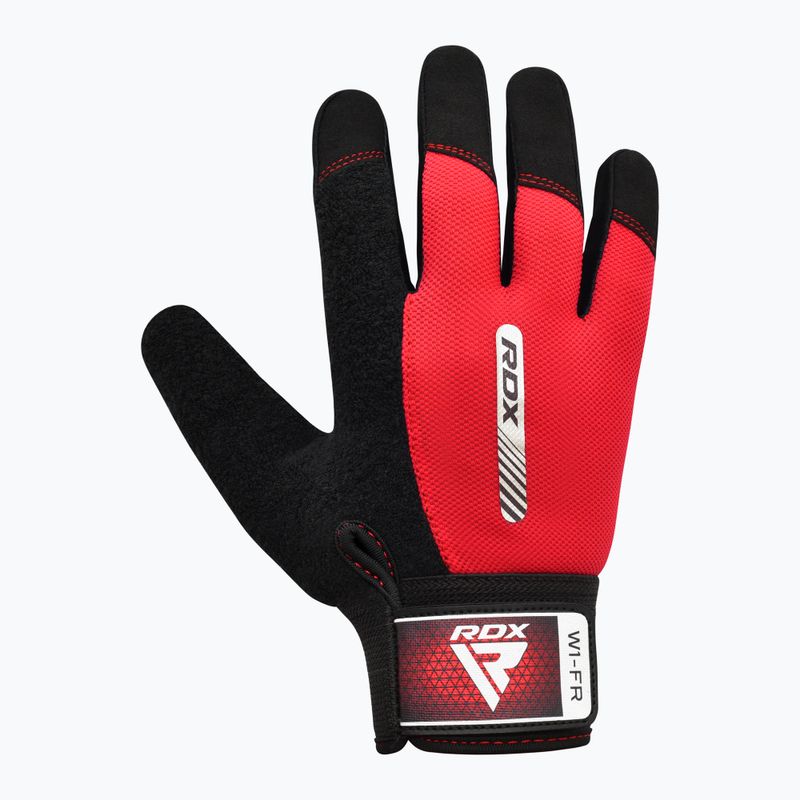 Tréningové rukavice RDX W1F Full Finger red 5