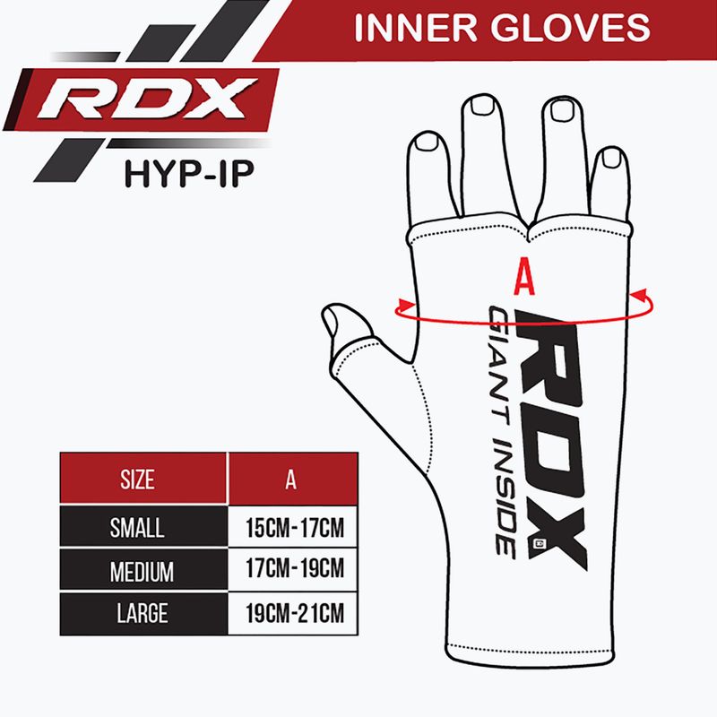 Rukavice RDX Hosiery Inner Strap Black HYP-IB 8