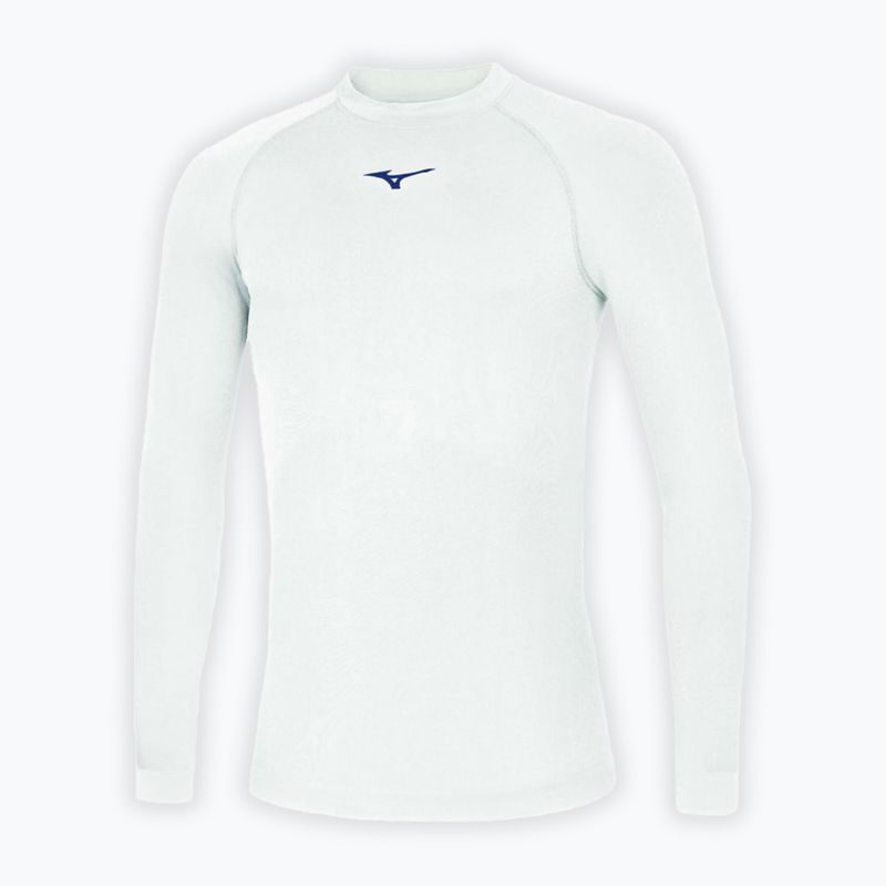 Pánske bežecké tričko Longsleeve Mizuno Uni Core white/ navy