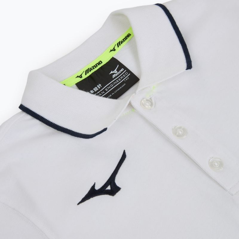 Detské tričko Mizuno Polo white/navy 3