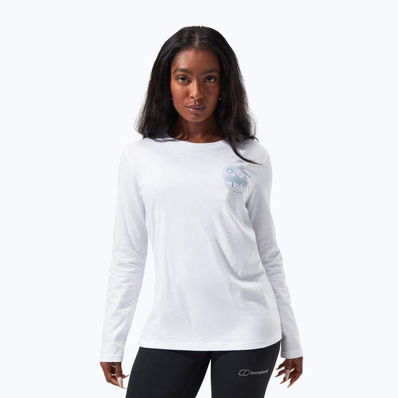 Dámske tričko s dlhým rukávom Berghaus Linear Landscape pure white
