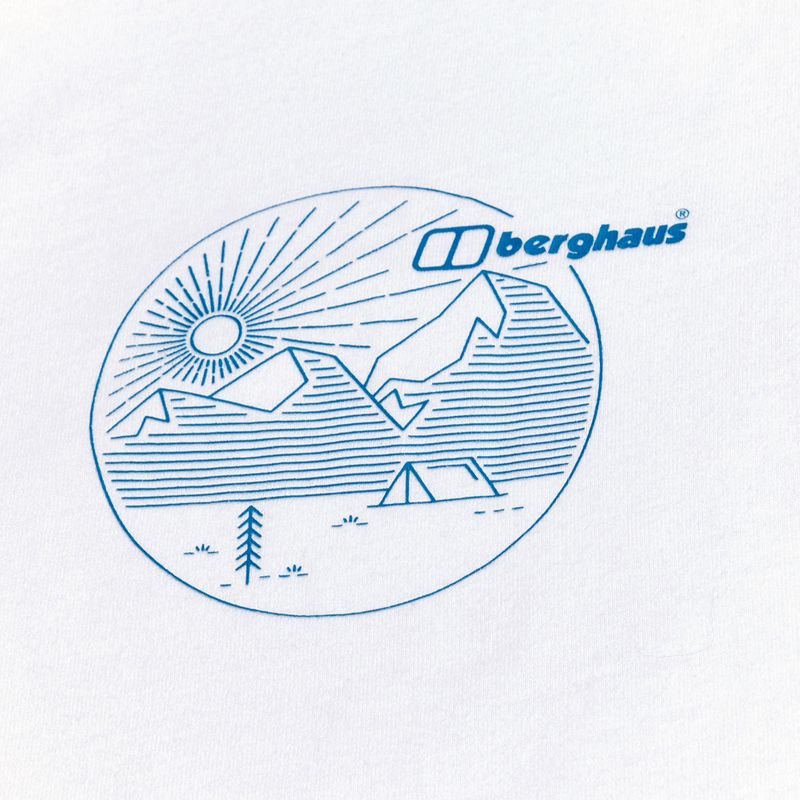 Dámske tričko s dlhým rukávom Berghaus Linear Landscape pure white 10