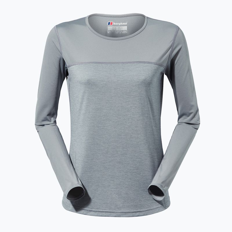 Dámske trekingové tričko s dlhým rukávom Berghaus Voyager Tech Tee Basecrew monument/harbour mist 8