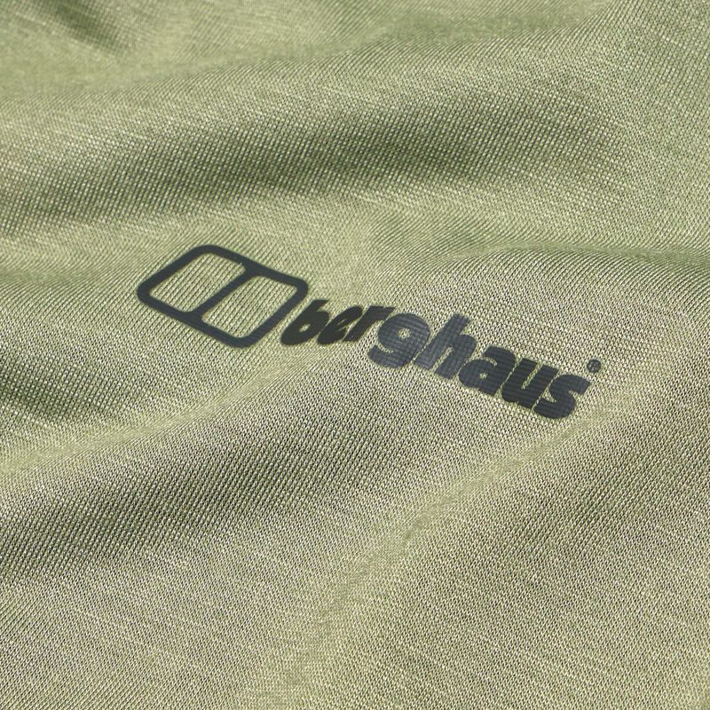 Dámske trekingové tričko Berghaus Relaxed Tech Super Stretch oil green 11