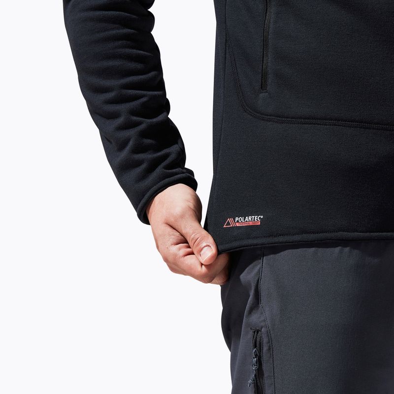 Pánska fleecová mikina Berghaus Heuberg Hoody black/black 10