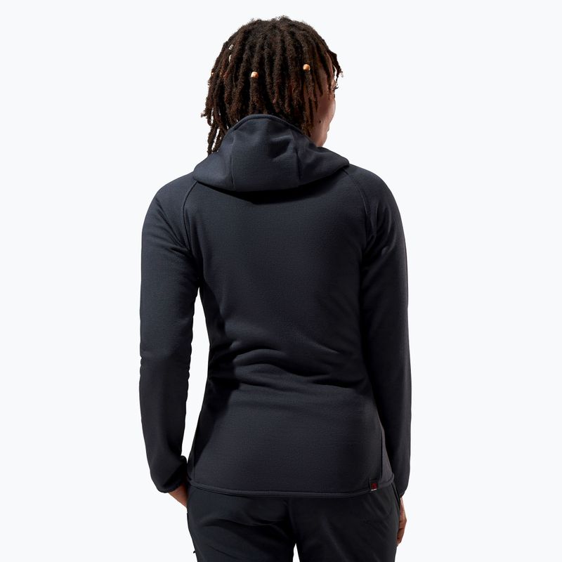 Dámska fleecová mikina Berghaus Heuberg Hoody jet black/grey pinstripe marl 3