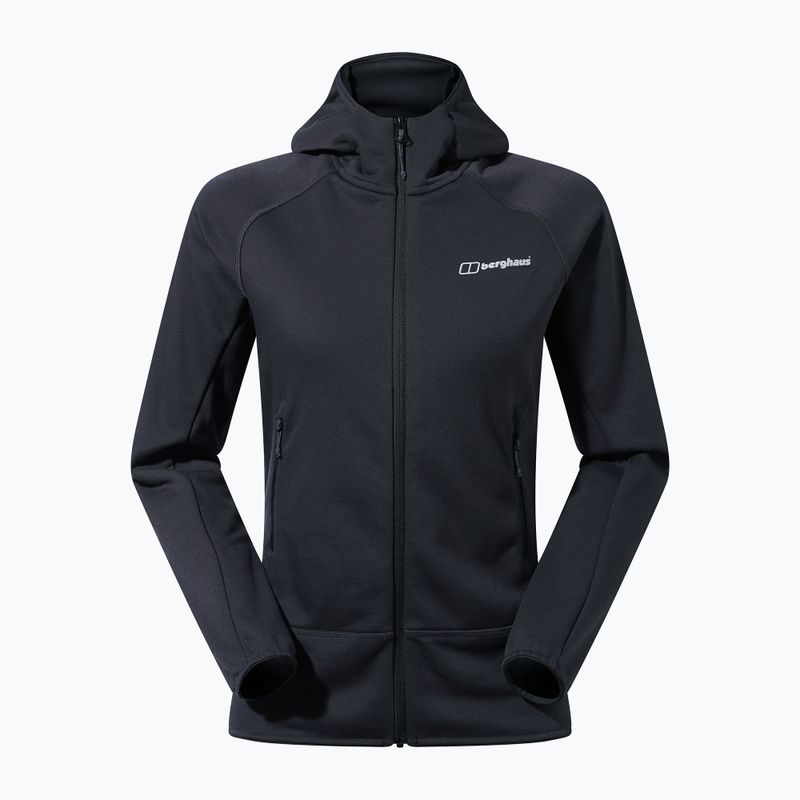 Dámska fleecová mikina Berghaus Heuberg Hoody jet black/grey pinstripe marl 12