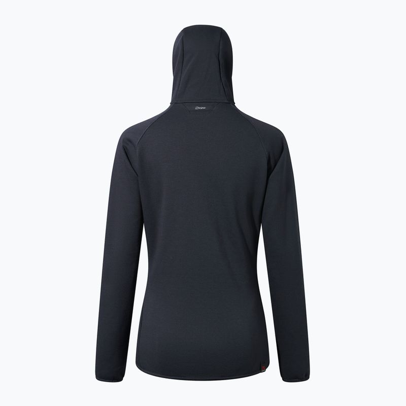 Dámska fleecová mikina Berghaus Heuberg Hoody jet black/grey pinstripe marl 13