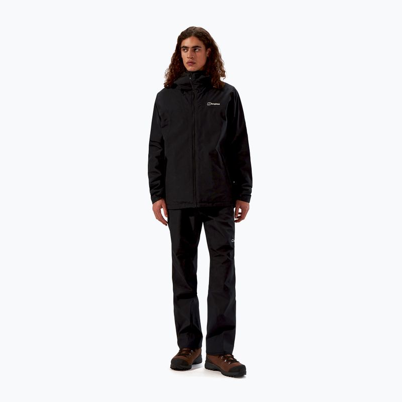 Pánska bunda do dažďa Berghaus Deluge Pro 3.0 čierna 2