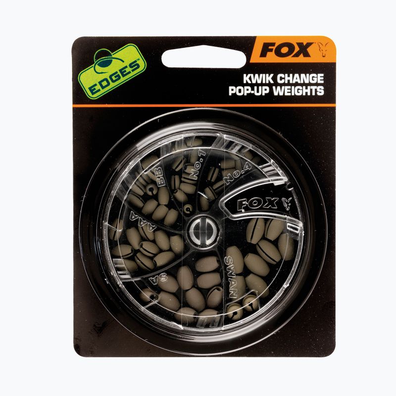 Kaprové závažia Fox Edges Kwick Change Pop-up dávkovač závaží sivý CAC518