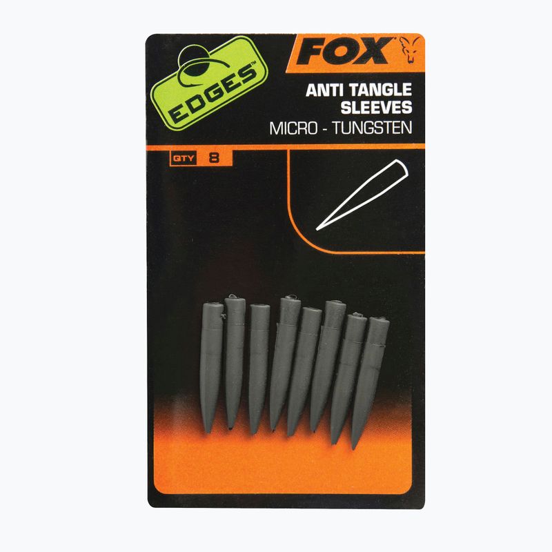FOX Edges Tungsten Anti Tangle Sleeve 8 ks sivá CAC631