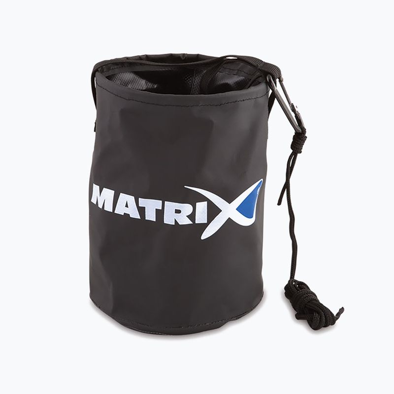 Matrix Skladacie vedro na vodu pre kaprov vrátane šnúry čierne GLU061