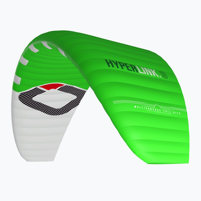 Drak na kitesurfing Ozone Hyperlink V3 zelený HYV3K11FW