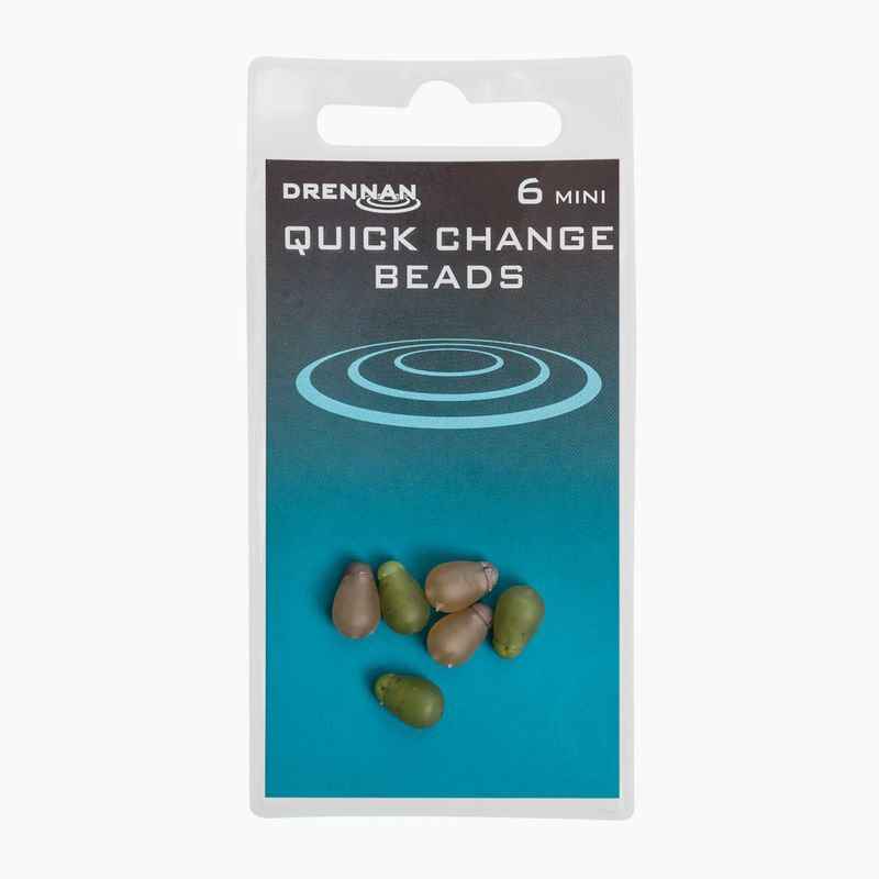 Drennan Quick Change Beads leader konektor 6 ks hnedý TGQCB002