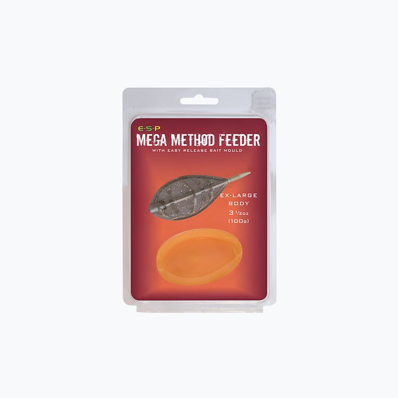 Kôš na mletú návnadu ESP Mega Method Feeder XL + forma hnedá ETFMMB100
