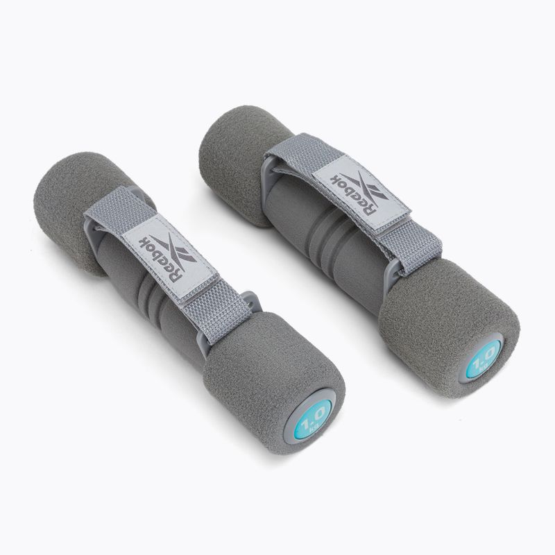 Činky Reebok 2 x 1 kg šedé RAWT-1161BL 2