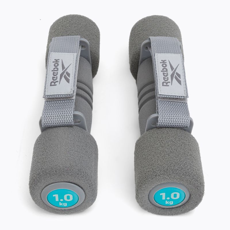 Činky Reebok 2 x 1 kg šedé RAWT-1161BL 3