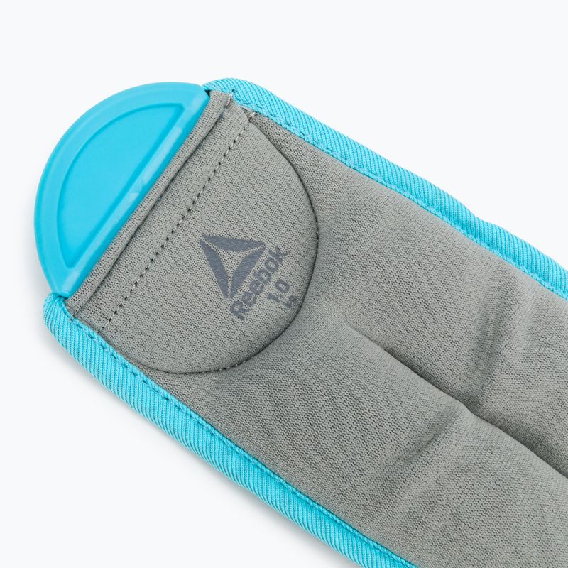 Zápästné závažia Reebok 2 x 1 kg sivé RAWT-11071BL 3