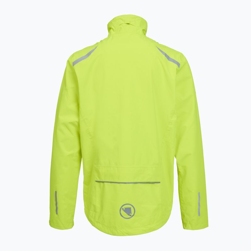 Pánska cyklistická bunda Endura Hummvee Waterproof hi-viz yellow 2