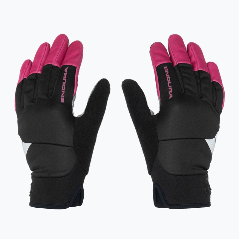Dámske cyklistické rukavice Endura Windchill v cerise 2