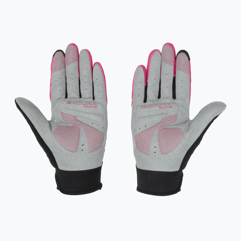 Dámske cyklistické rukavice Endura Windchill v cerise 3