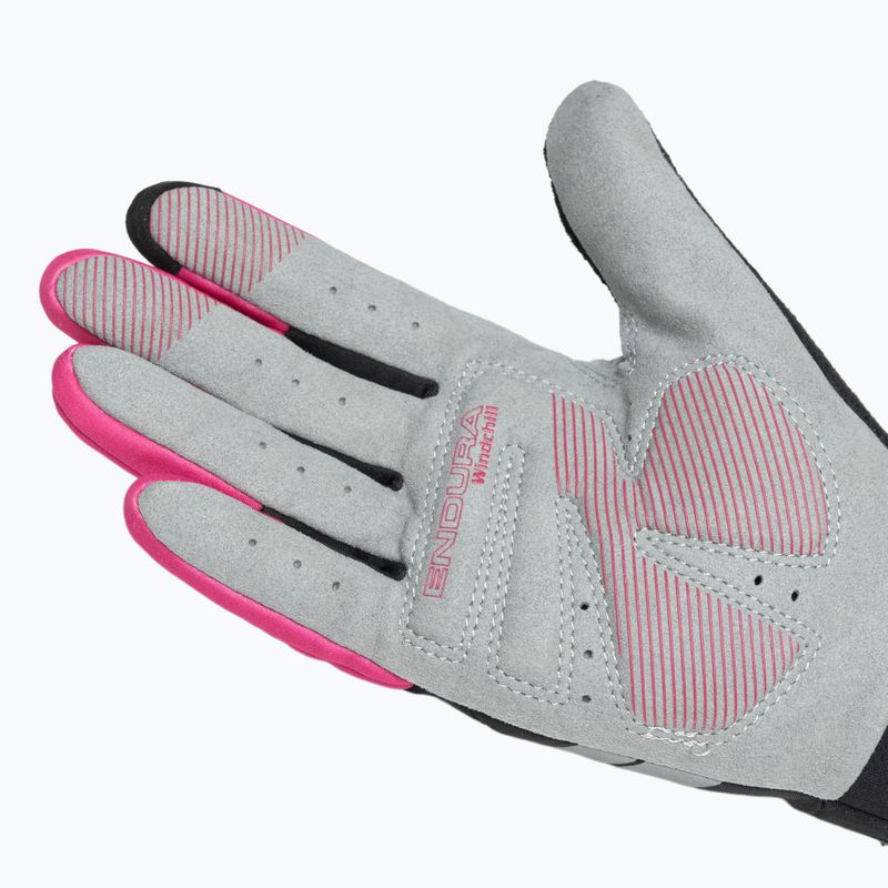Dámske cyklistické rukavice Endura Windchill v cerise 5