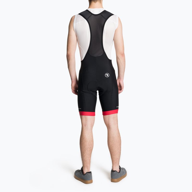 Pánske nohavice Endura Xtract Gel II Bibshort červené 2