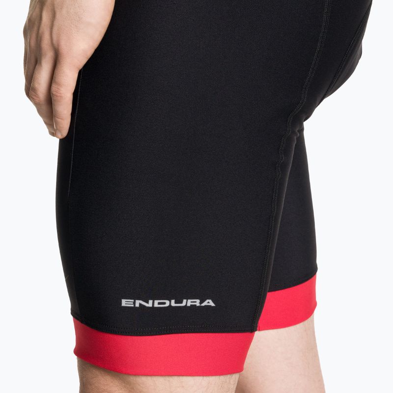 Pánske nohavice Endura Xtract Gel II Bibshort červené 3