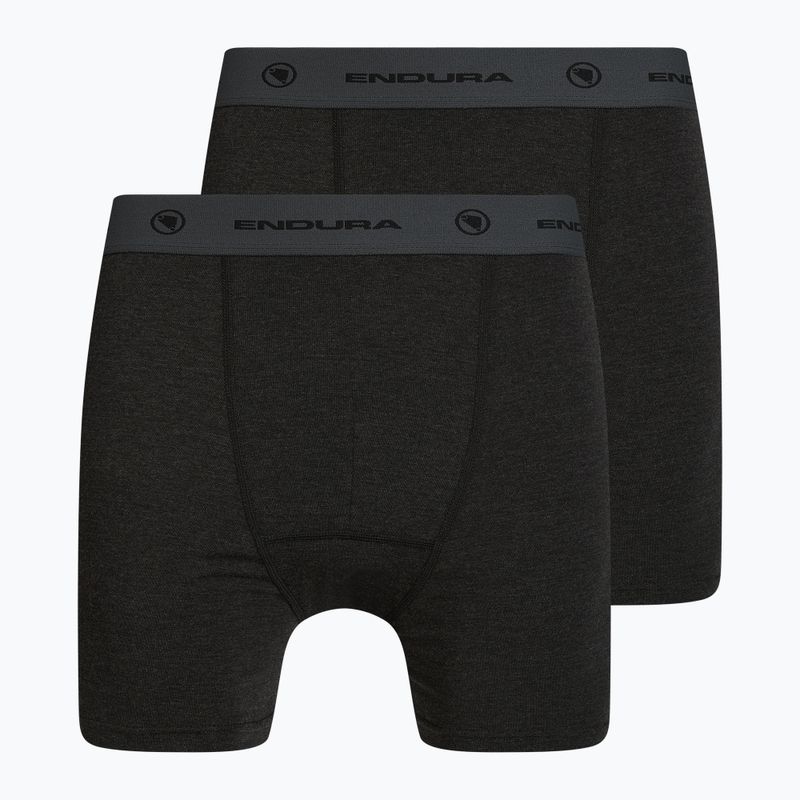 Pánske cyklistické boxerky Endura 2 páry antracit