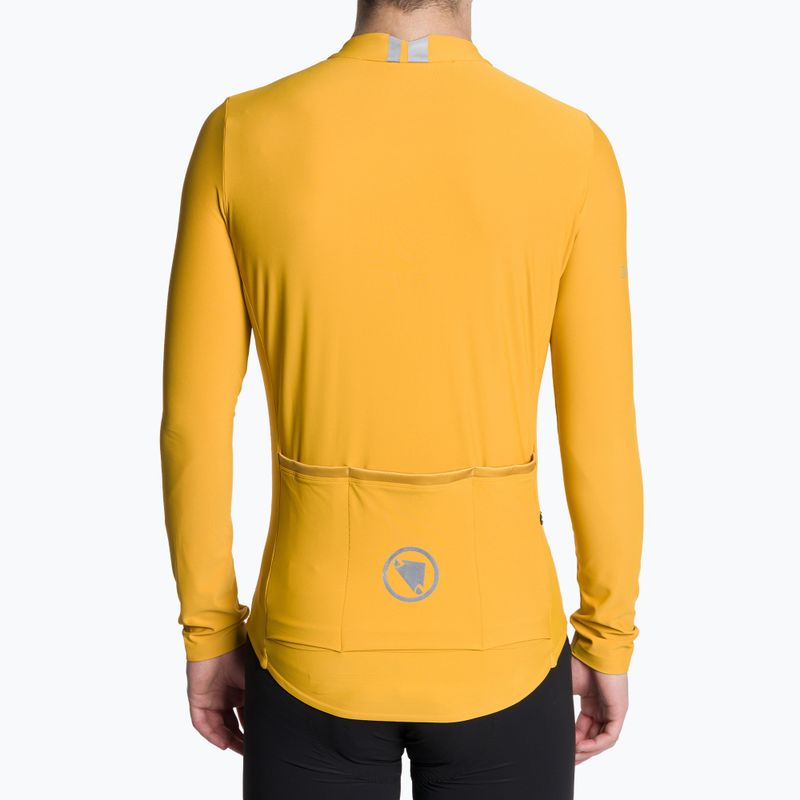 Pánske cyklistické tričko s dlhým rukávom Endura Pro SL II L/S mustard 4