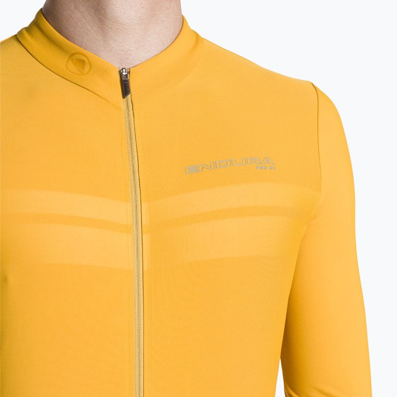 Pánske cyklistické tričko s dlhým rukávom Endura Pro SL II L/S mustard 6